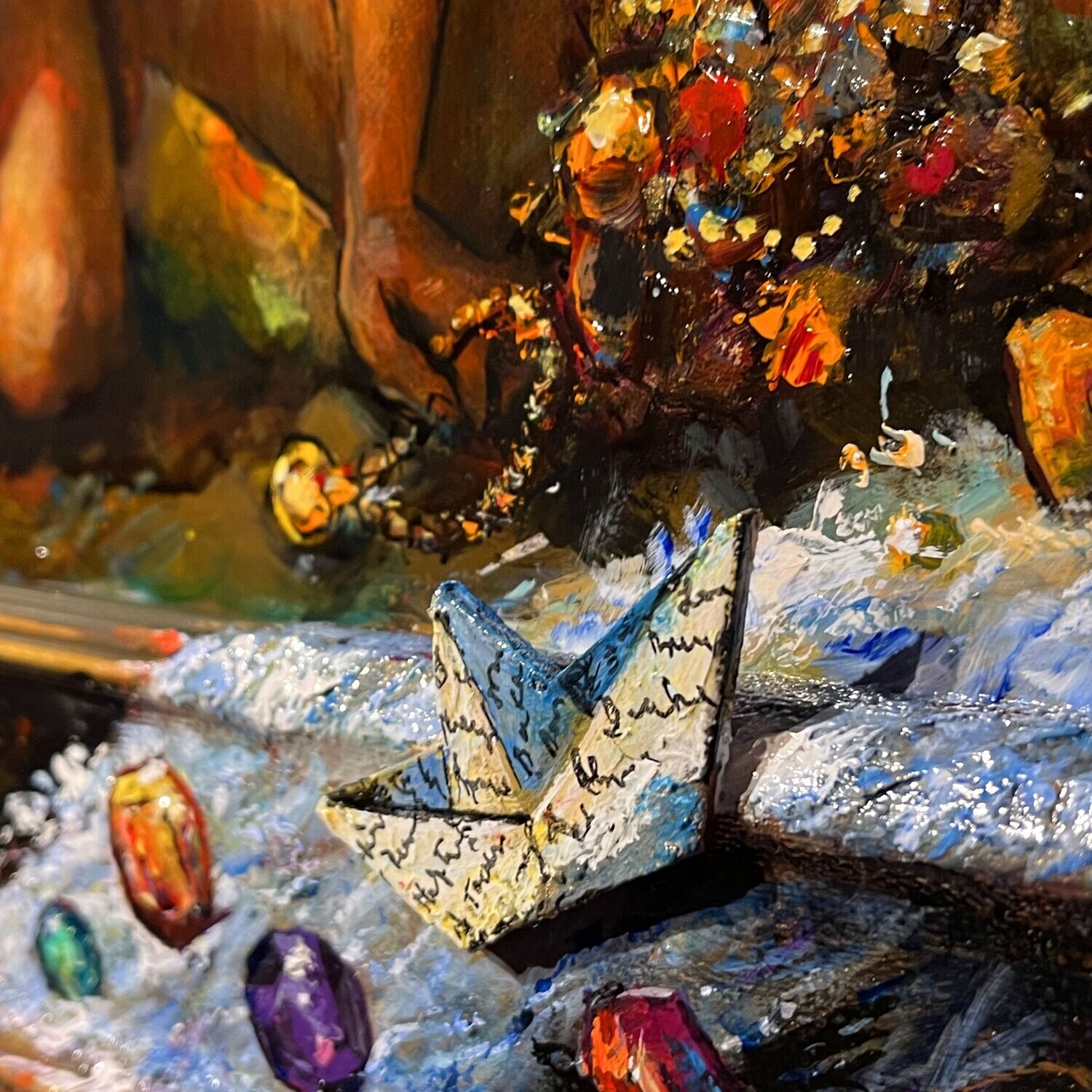 "The Day the Prince Let It All Slip Away" Original Painting on Panel with Artist's Frame | Free Shipping Worldwide
