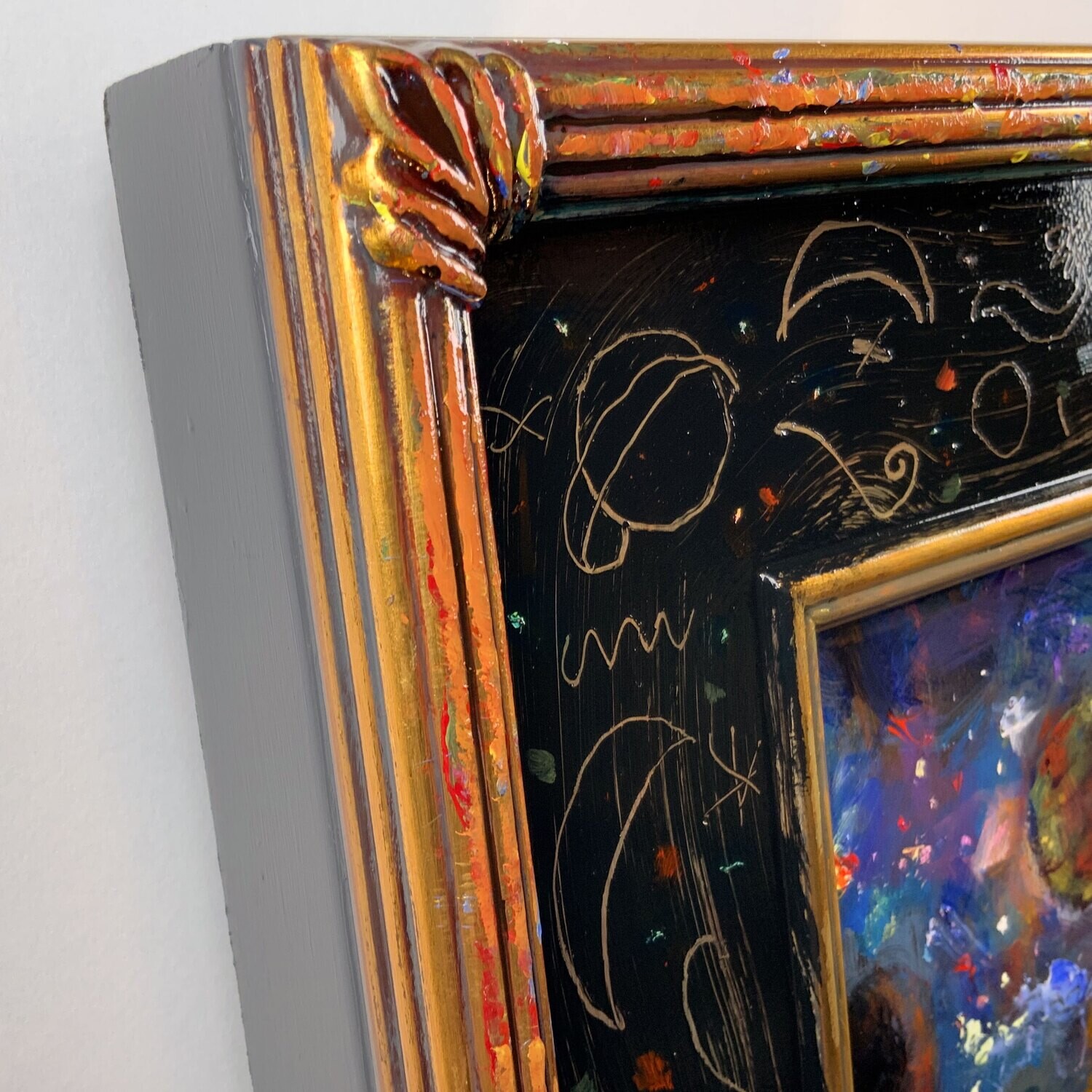 "The Day the Prince Let It All Slip Away" Original Painting on Panel with Artist's Frame | Free Shipping Worldwide