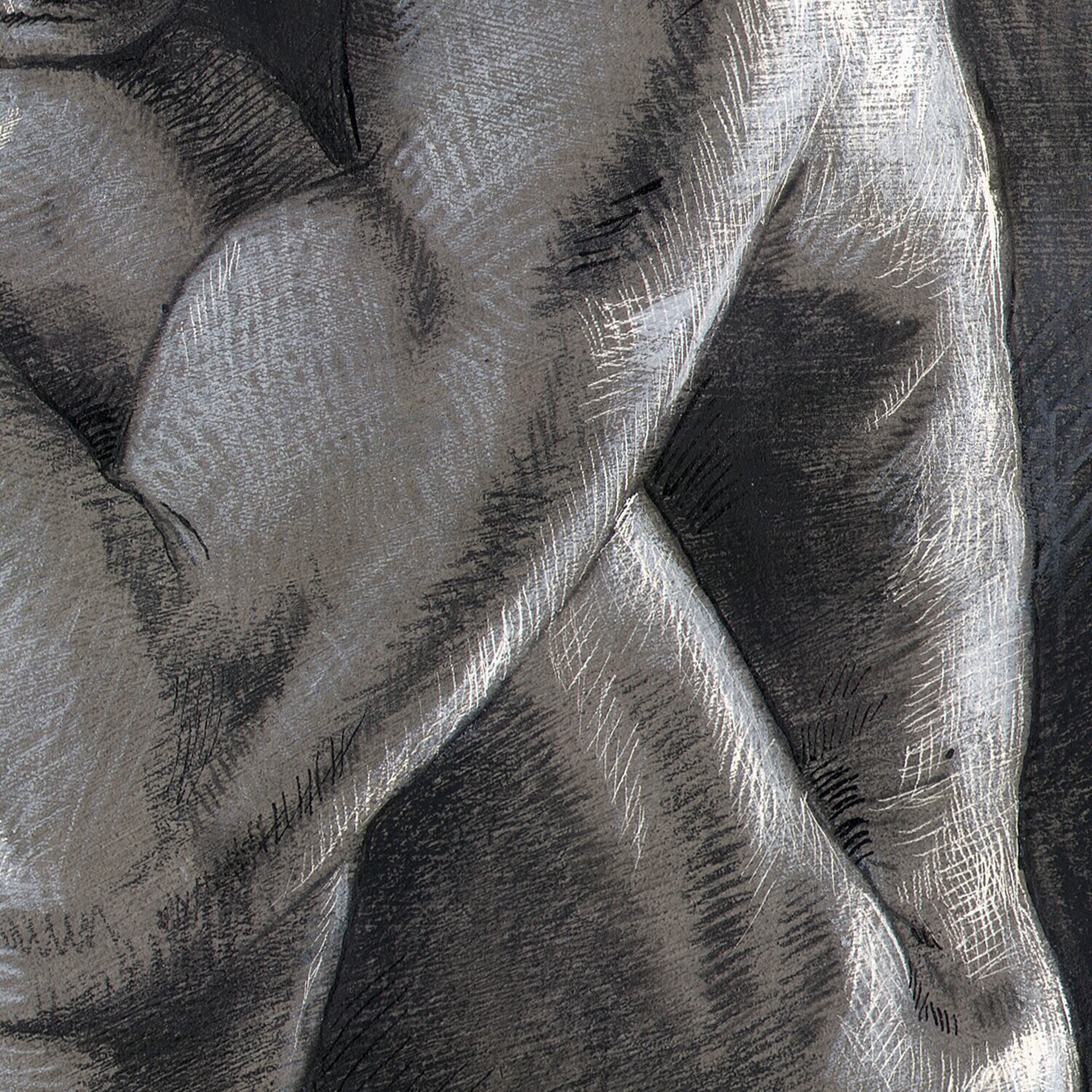 "The Ponderer" Original Grisaille Drawing | Free Shipping Worldwide