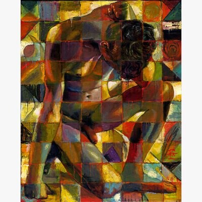 "The Record Heat" Original Painting on Canvas, Framed | Free Shipping Worldwide
