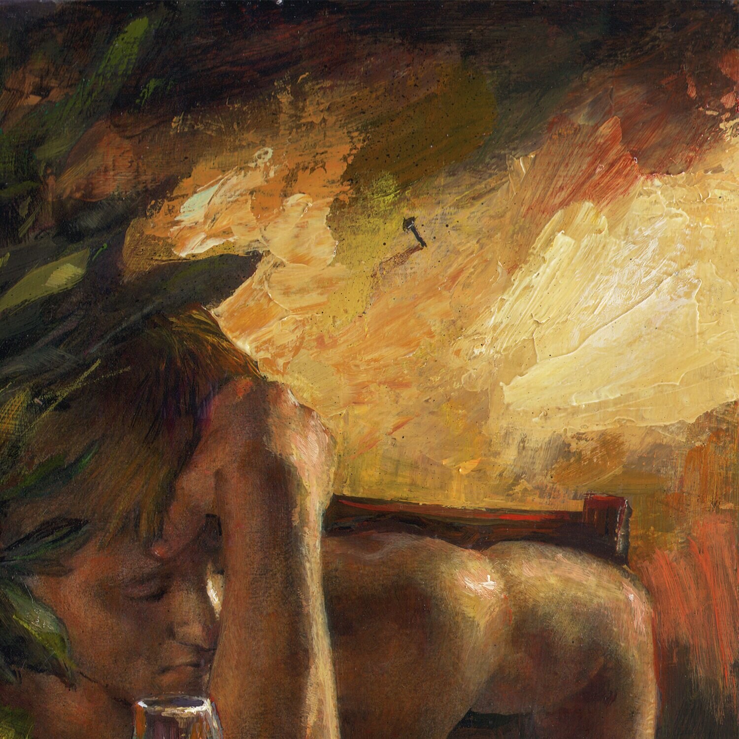 "The Opened Letter" Original Painting on Panel, Framed | Free Shipping Worldwide