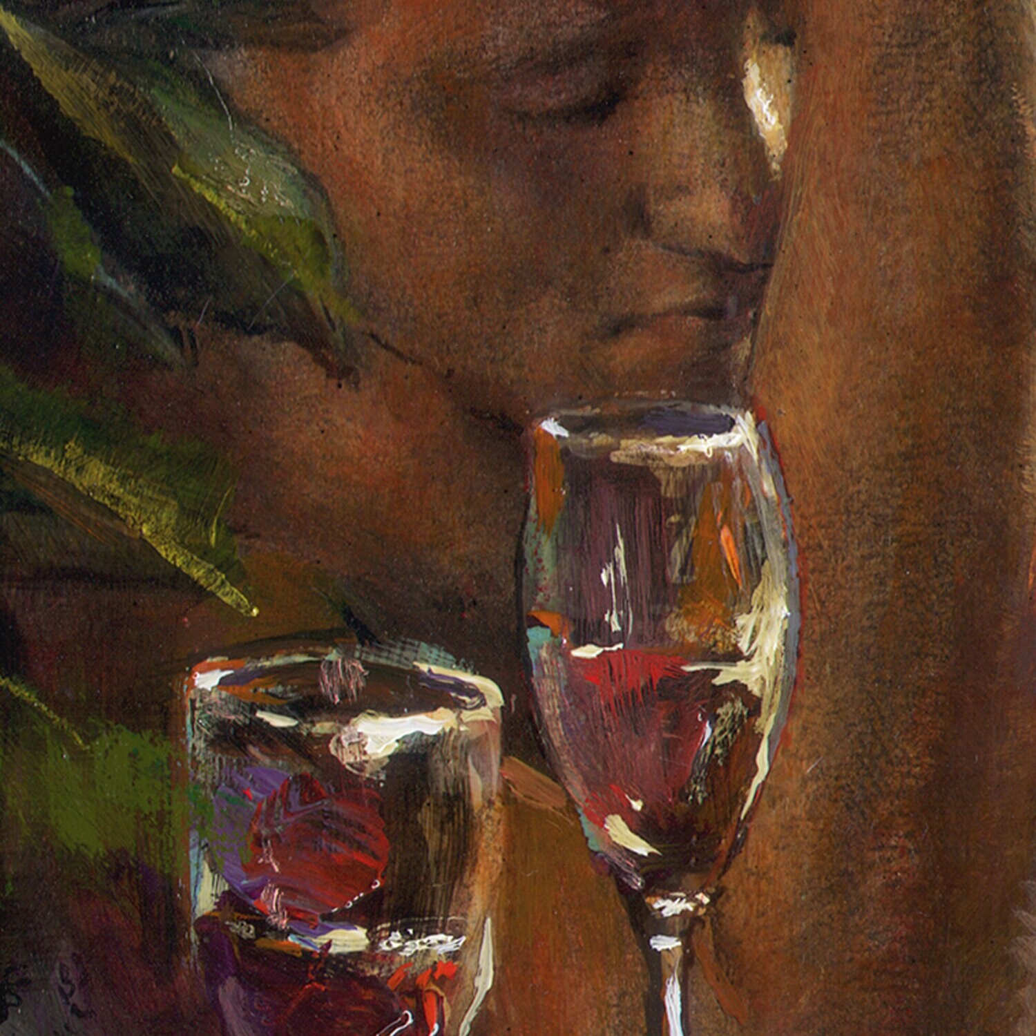 "The Opened Letter" Original Painting on Panel, Framed | Free Shipping Worldwide