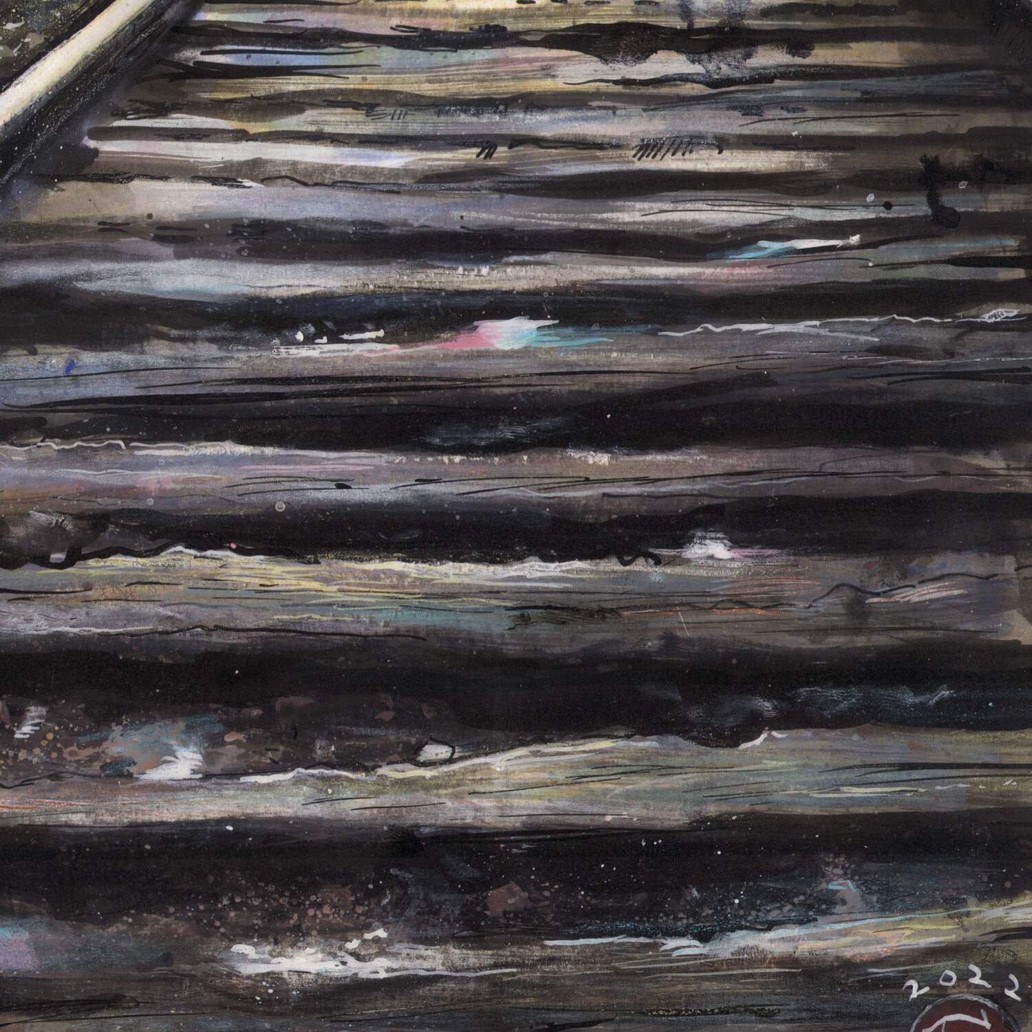 "End of the Line" Original Work on Paper | Free Shipping Worldwide