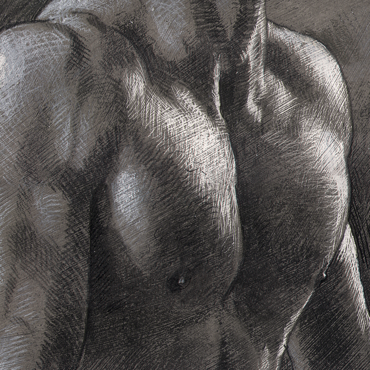 "The Yearning" Original Grisaille Work on Paper | Free Shipping Worldwide