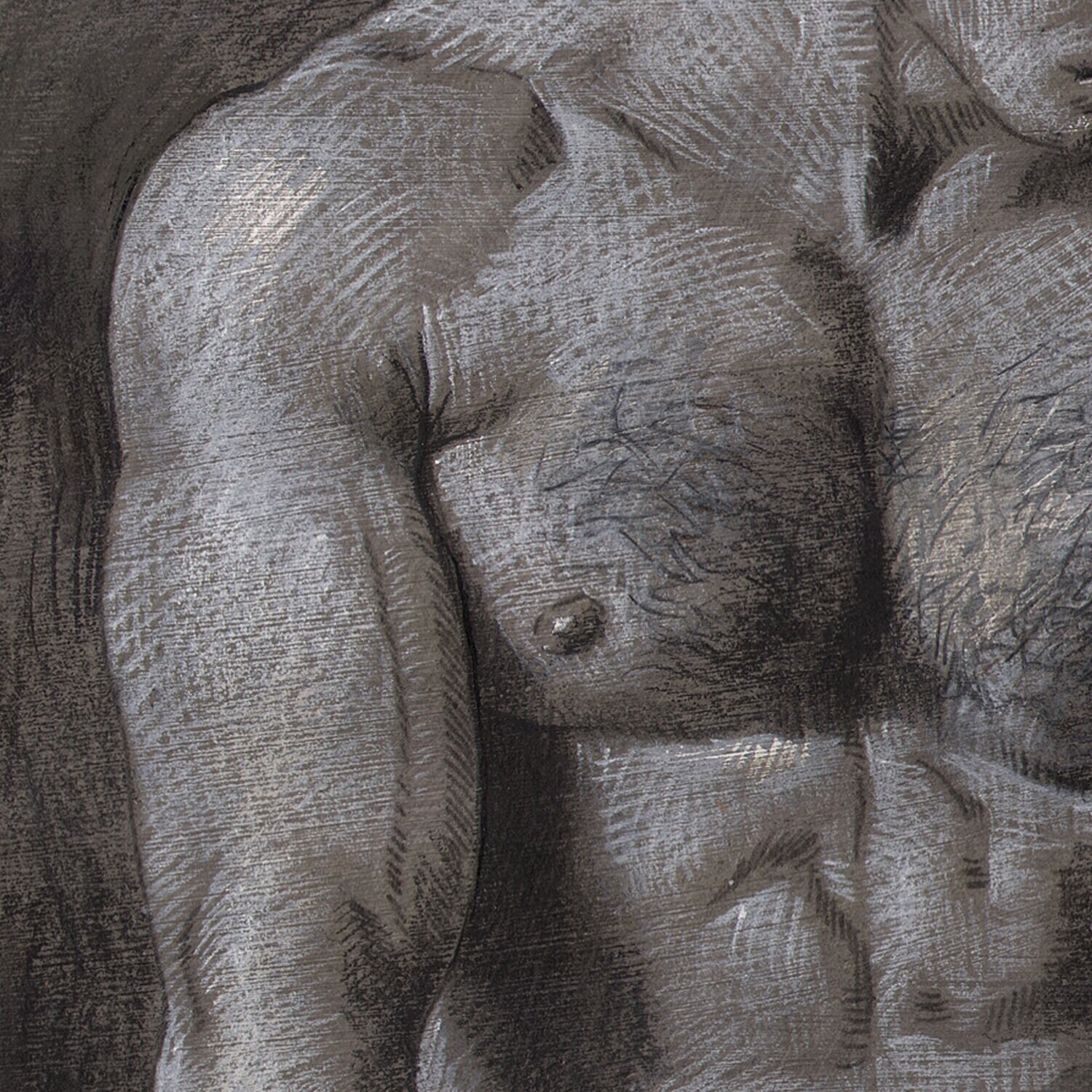 "Awaiting" Original Grisaille Work on Paper | Free Shipping Worldwide