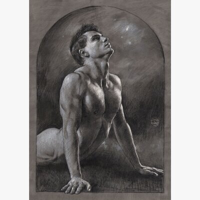 &quot;The Yearning&quot; Original Grisaille Work on Paper | Free Shipping Worldwide