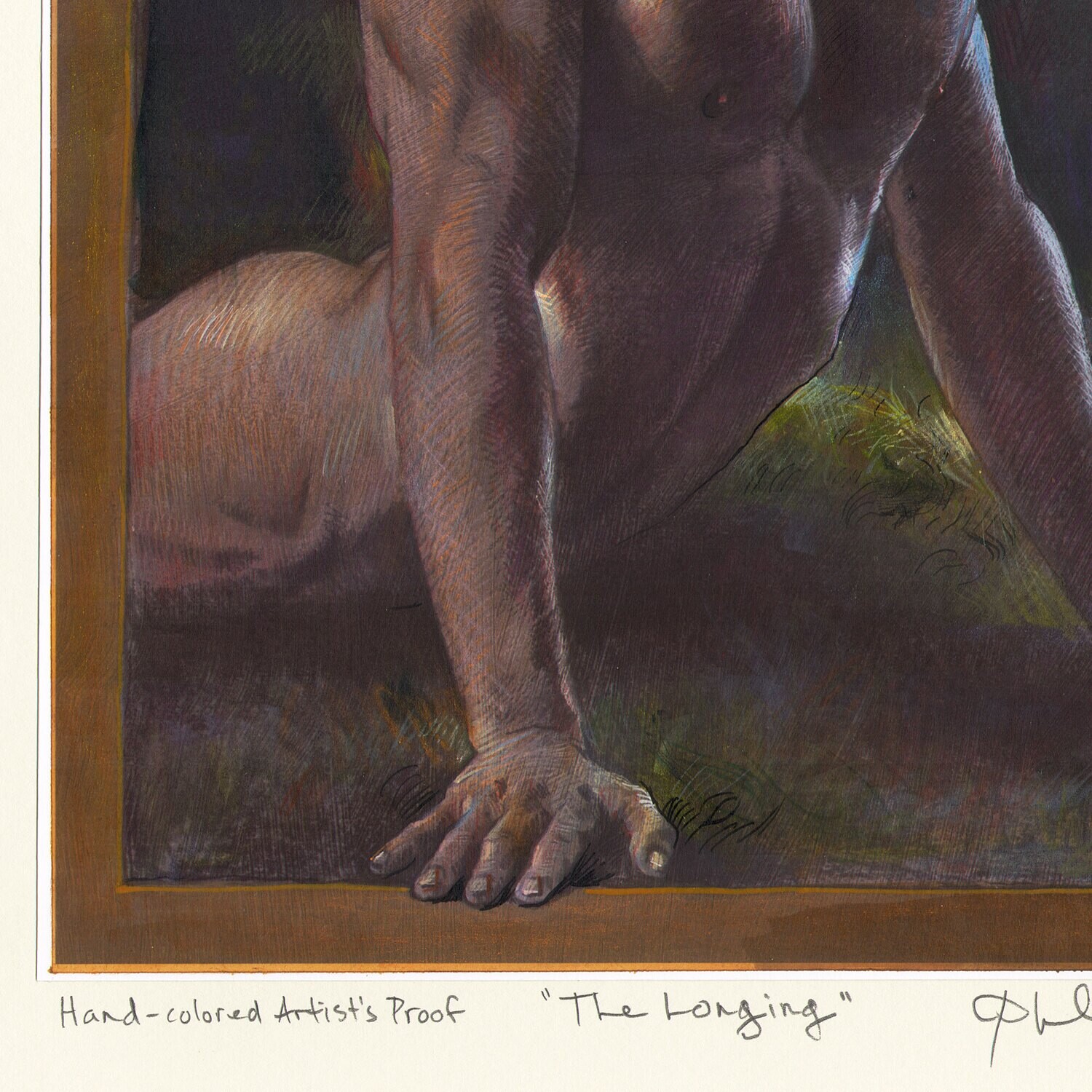 "The Longing" Unique Hand-Colored Giclée