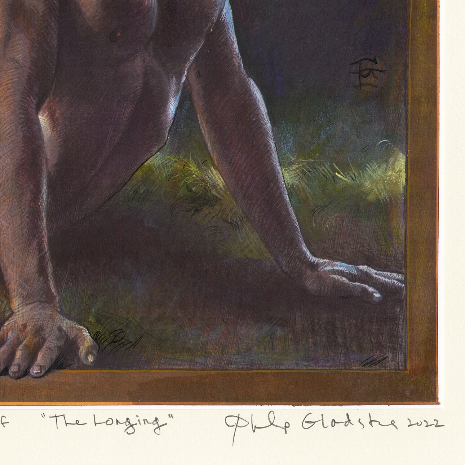 "The Longing" Unique Hand-Colored Giclée