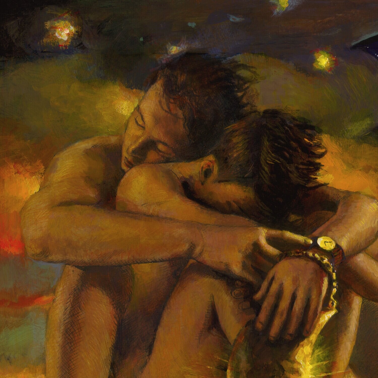 "It's Time" Original Painting on Panel | Free Shipping Worldwide