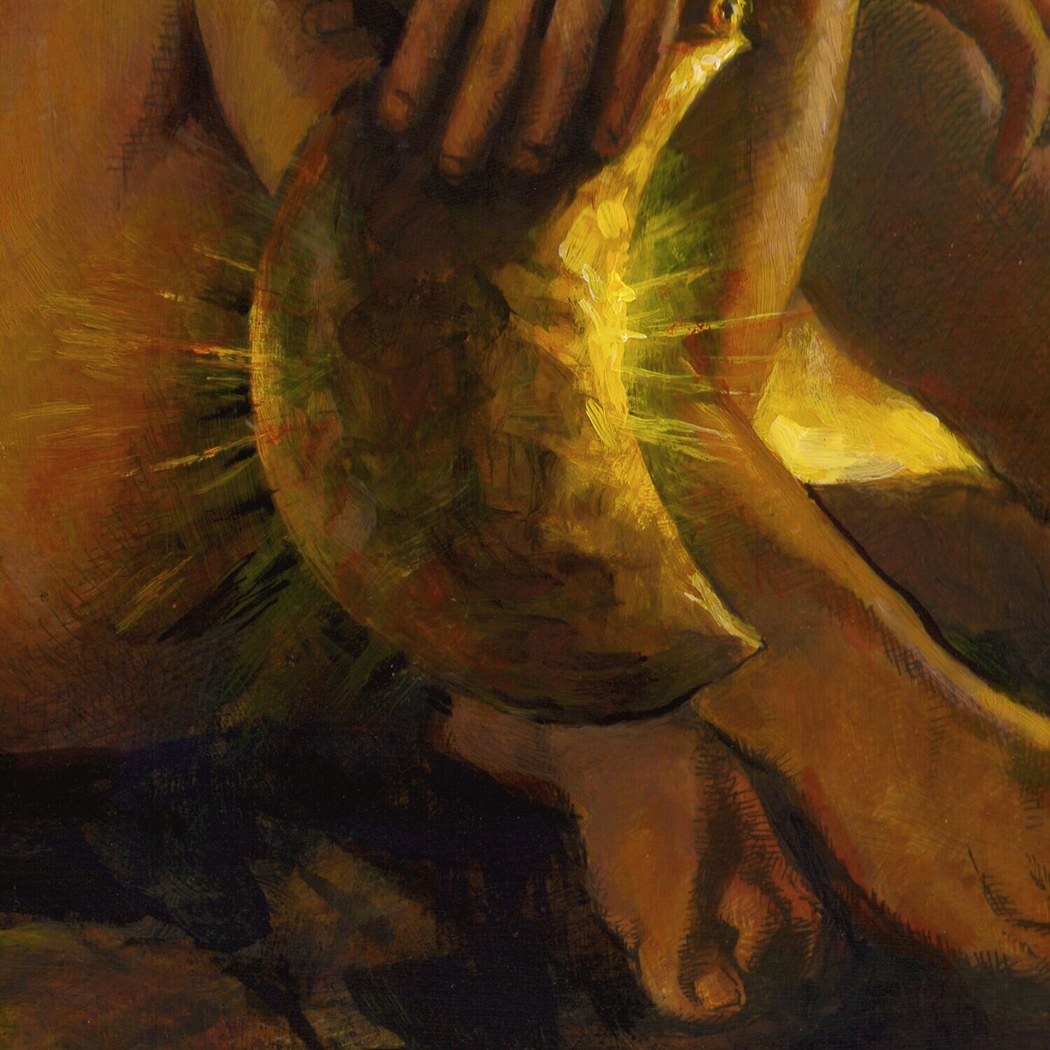 "It's Time" Original Painting on Panel | Free Shipping Worldwide