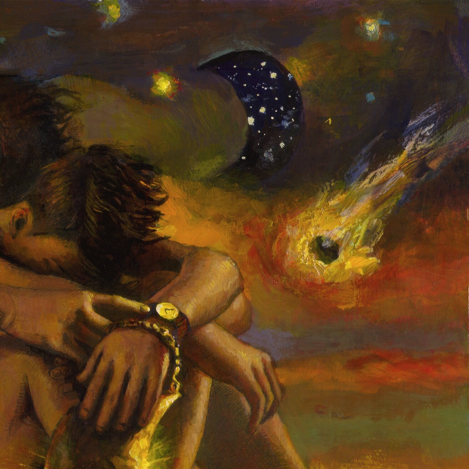 "It's Time" Original Painting on Panel | Free Shipping Worldwide