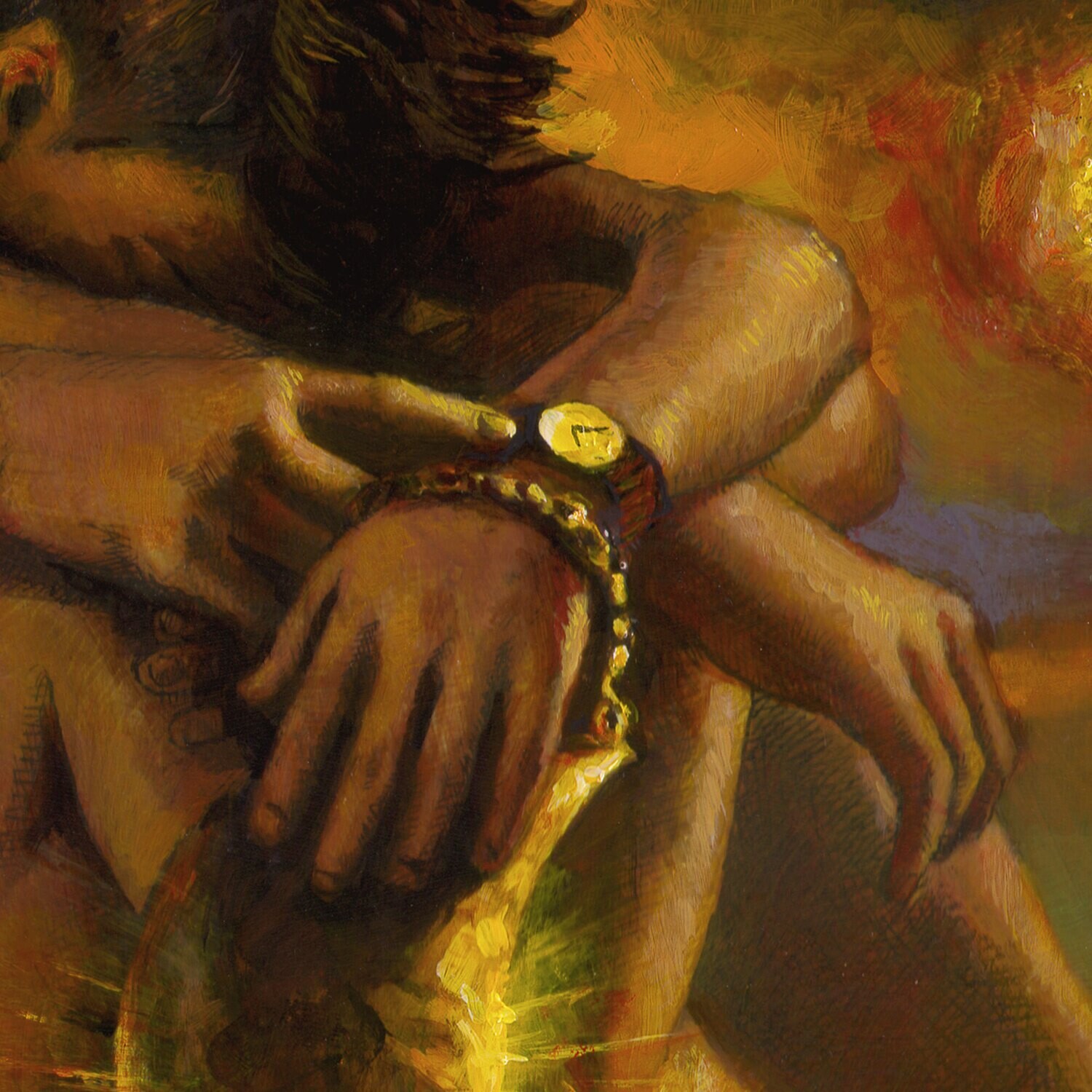 "It's Time" Original Painting on Panel | Free Shipping Worldwide