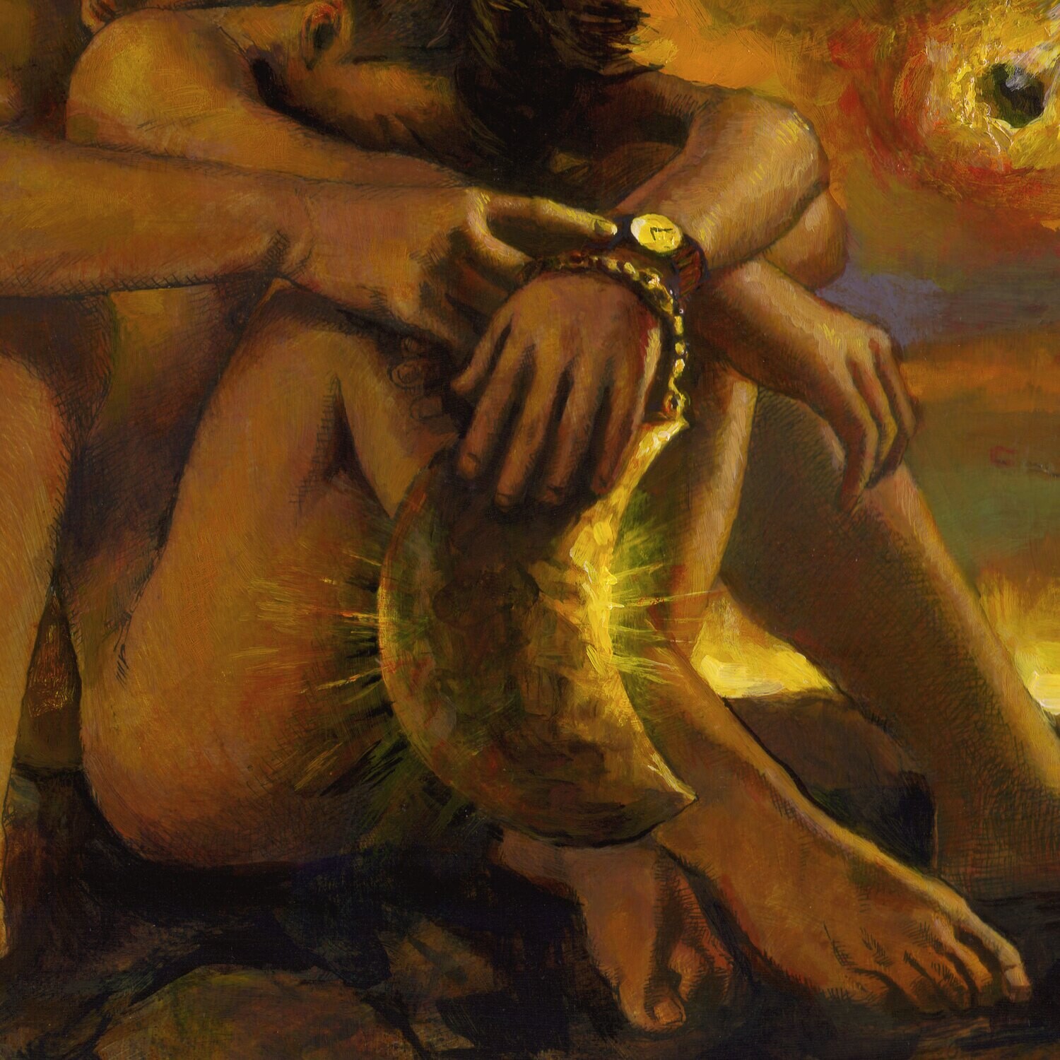 "It's Time" Original Painting on Panel | Free Shipping Worldwide