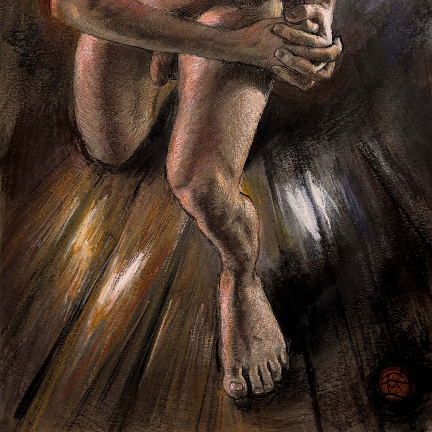 "The Plea" Original Pastel Painting | Free Shipping Worldwide