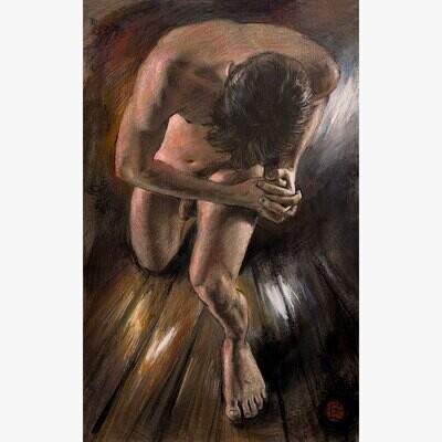 &quot;The Plea&quot; Original Pastel Painting | Free Shipping Worldwide