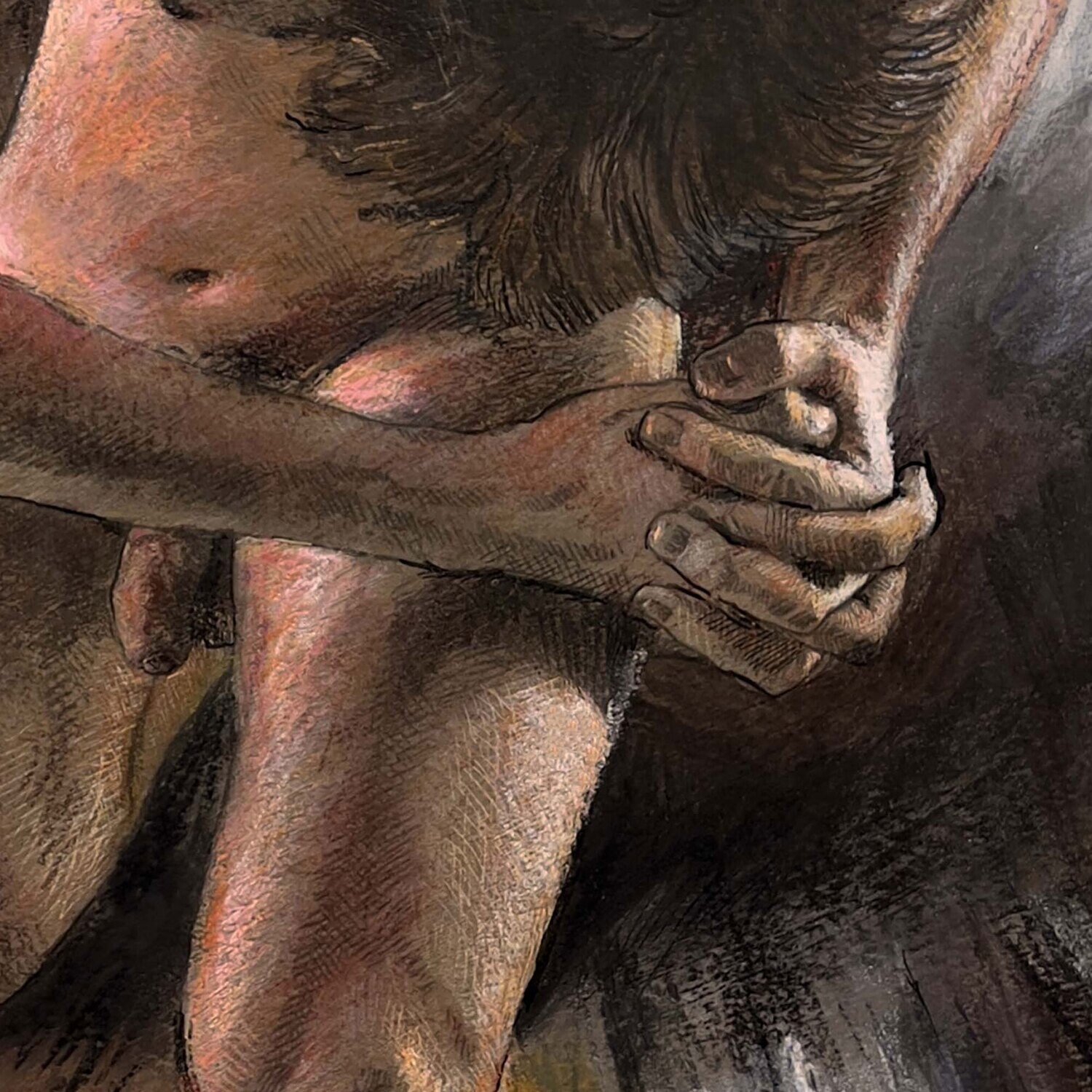 "The Plea" Original Pastel Painting | Free Shipping Worldwide