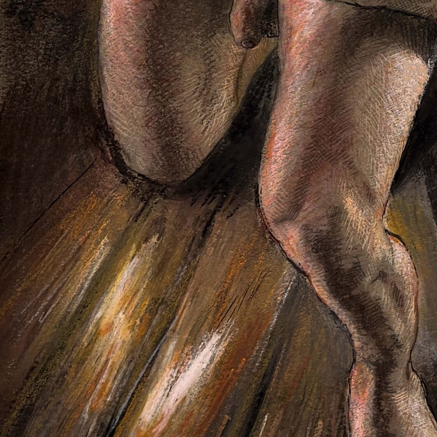 "The Plea" Original Pastel Painting | Free Shipping Worldwide