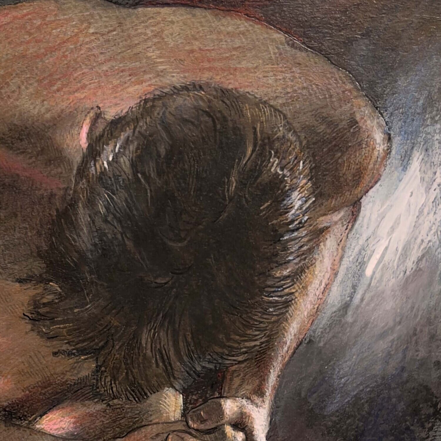 "The Plea" Original Pastel Painting | Free Shipping Worldwide
