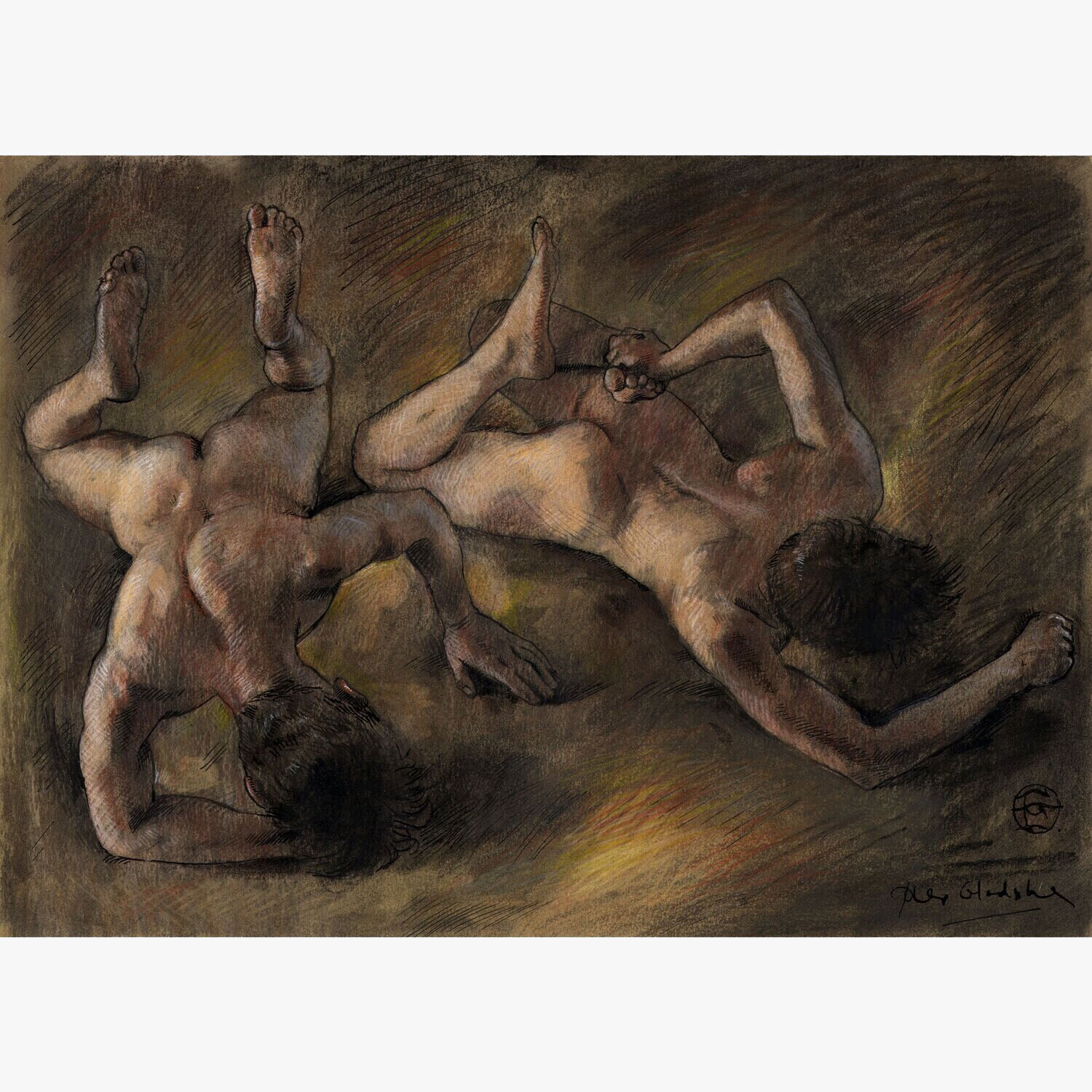 &quot;Fallen&quot; Original Work on Paper | Free Shipping Worldwide