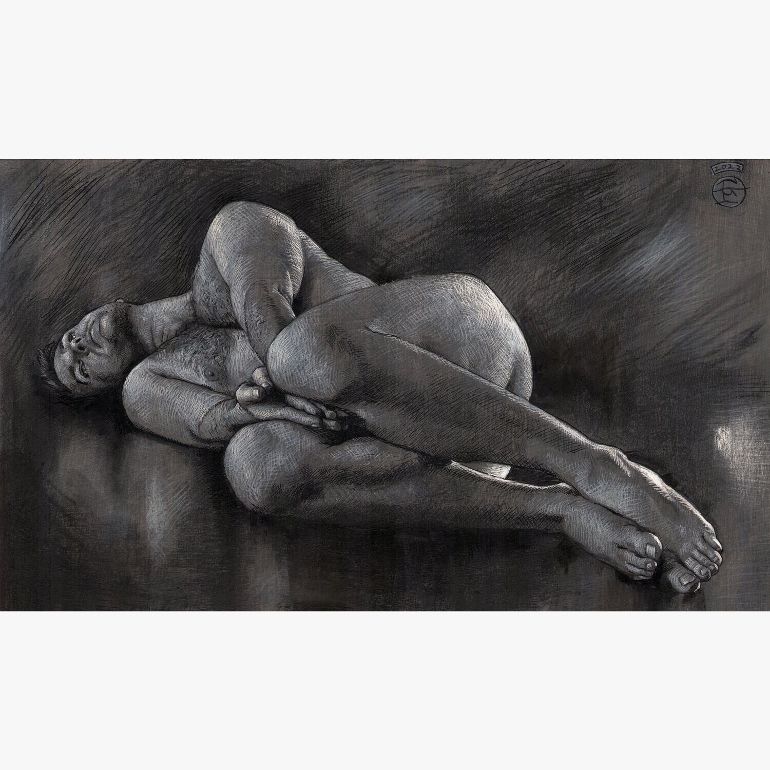 &quot;Hope&quot; Original Grisaille Work on Paper | Free Shipping Worldwide
