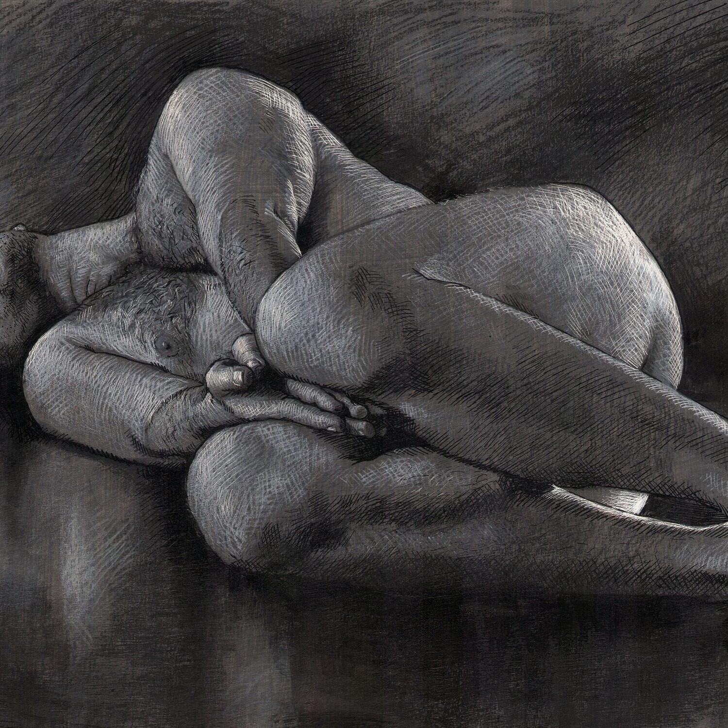 "Hope" Original Grisaille Work on Paper | Free Shipping Worldwide