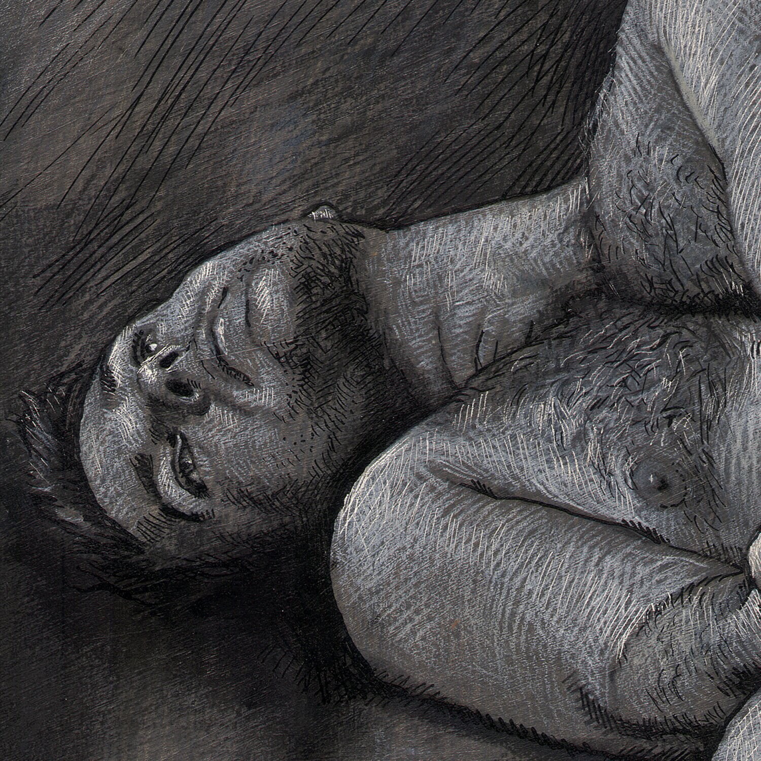 "Hope" Original Grisaille Work on Paper | Free Shipping Worldwide