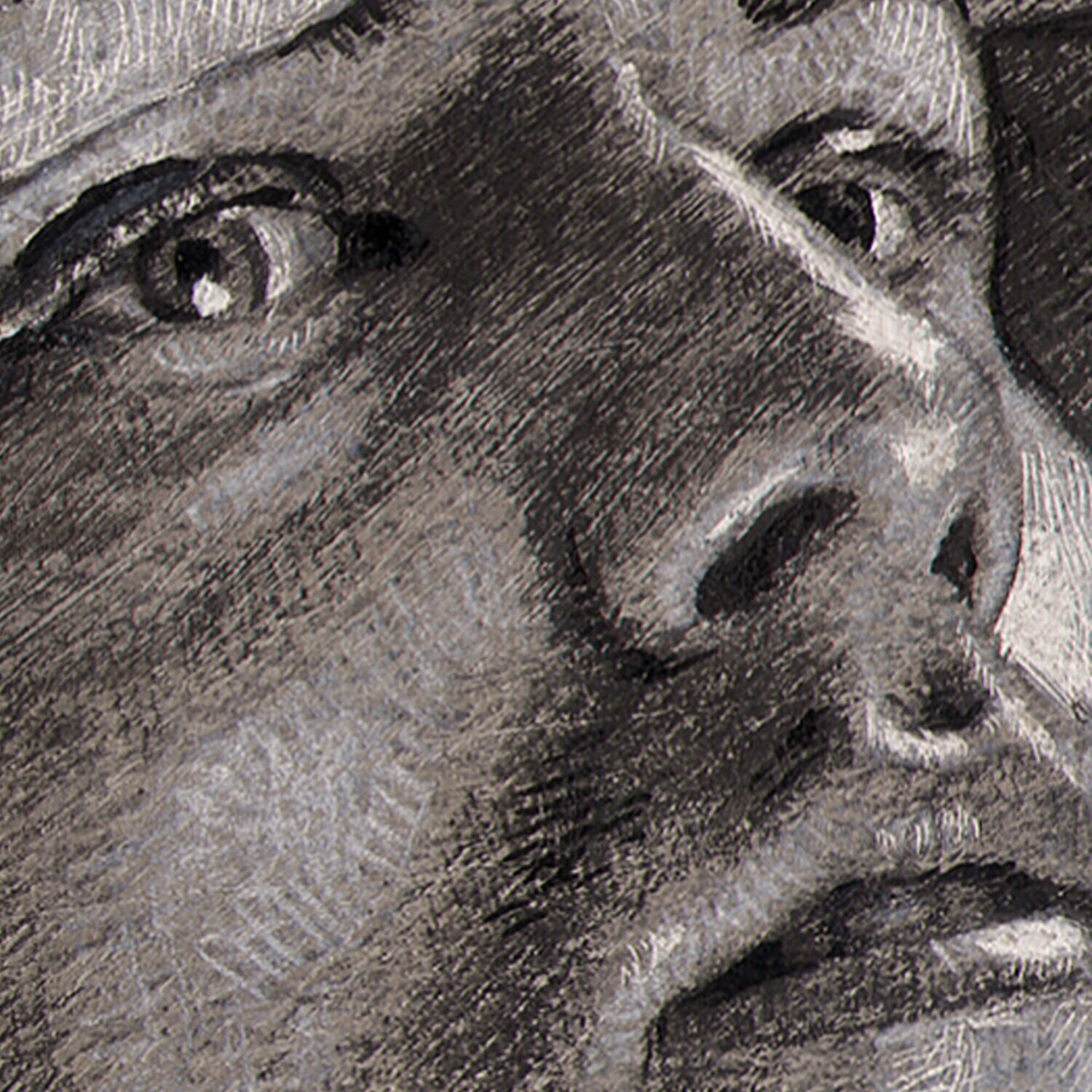 "Turn" Original Grisaille Work on Paper | Free Shipping Worldwide