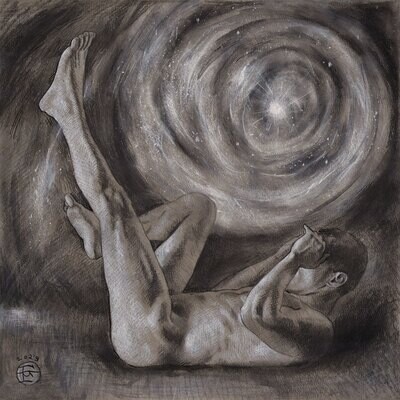 &quot;The Storm Kicker&quot; Original Grisaille Work on Paper | Free Shipping Worldwide