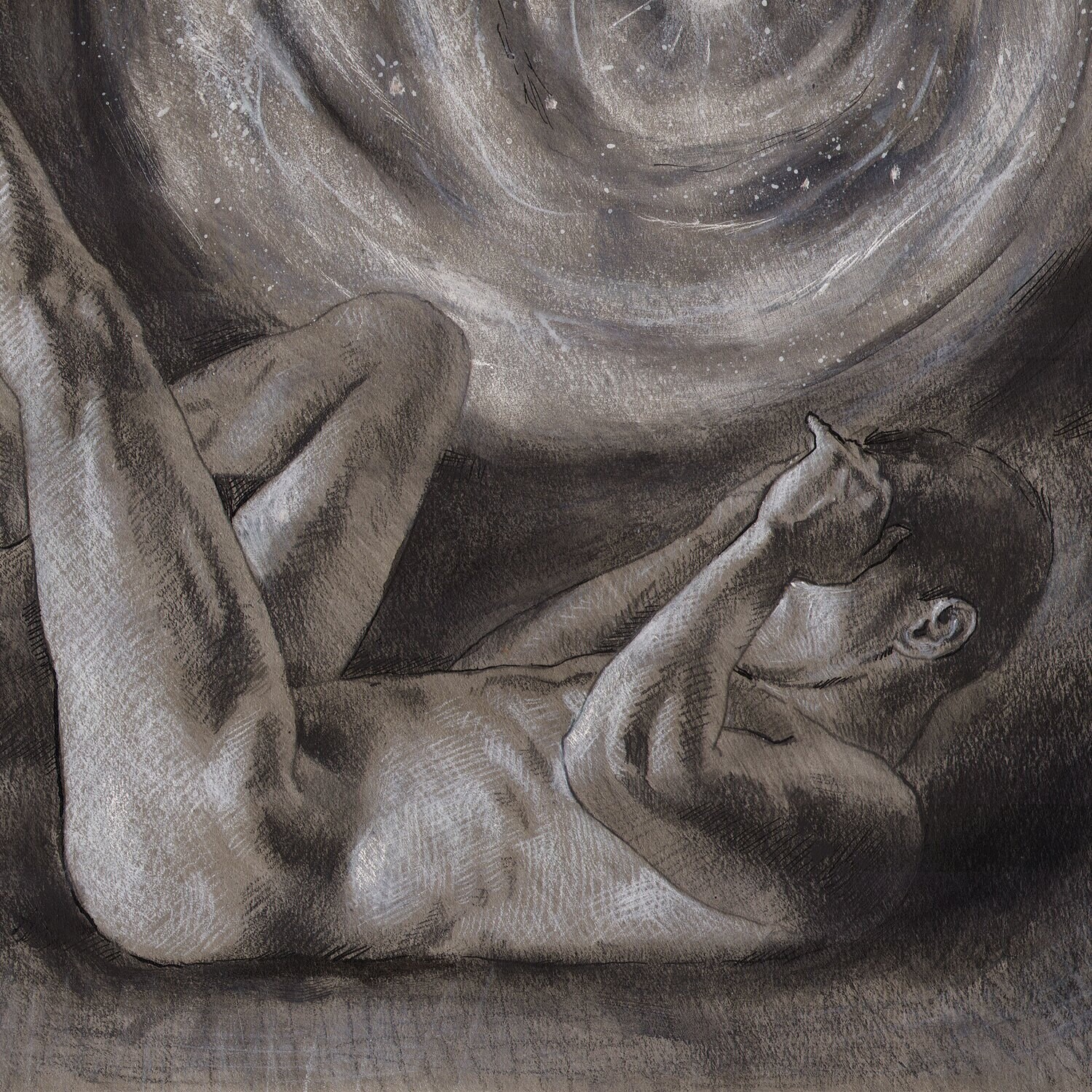 "The Storm Kicker" Original Grisaille Work on Paper | Free Shipping Worldwide