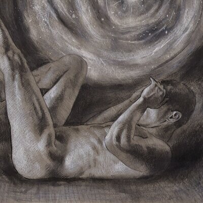 "The Storm Kicker" Original Grisaille Work on Paper | Free Shipping Worldwide