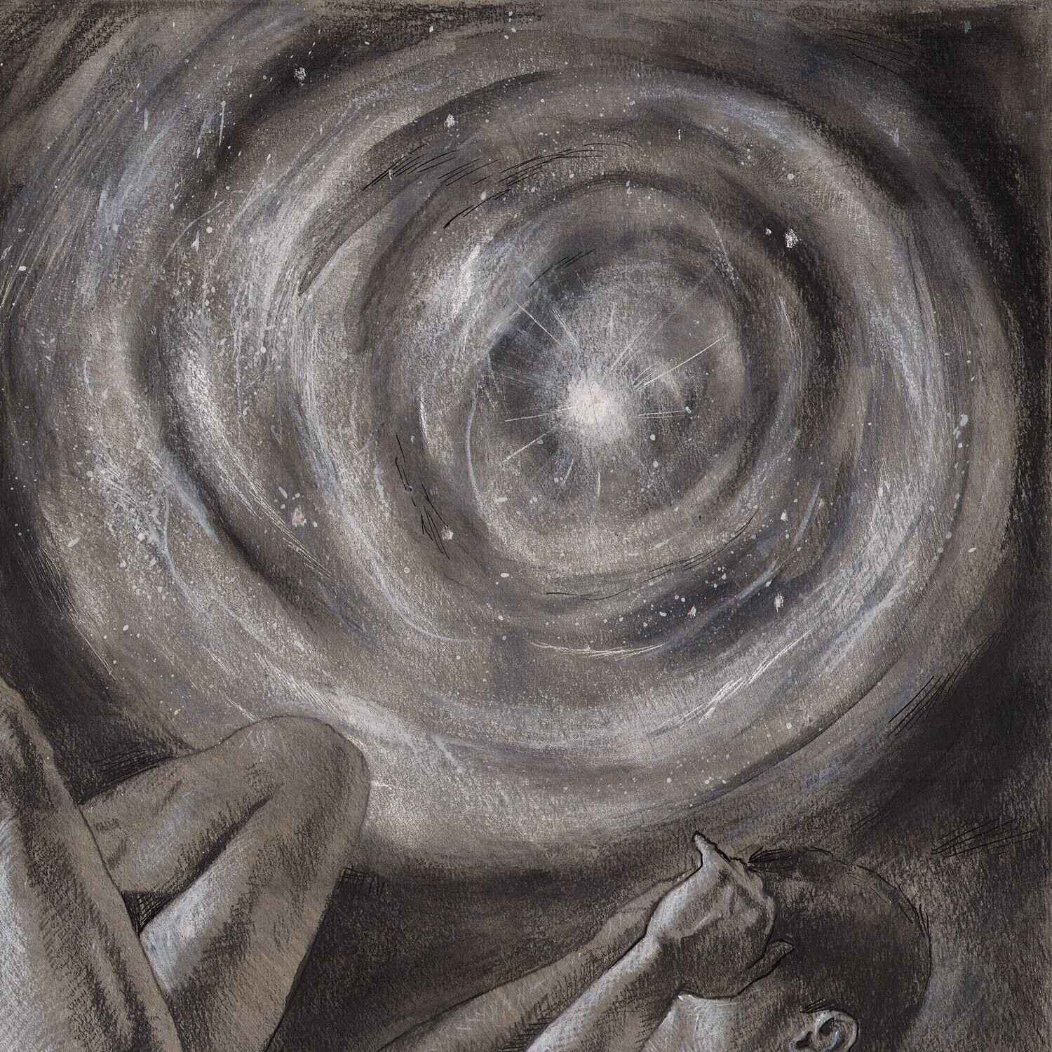 "The Storm Kicker" Original Grisaille Work on Paper | Free Shipping Worldwide