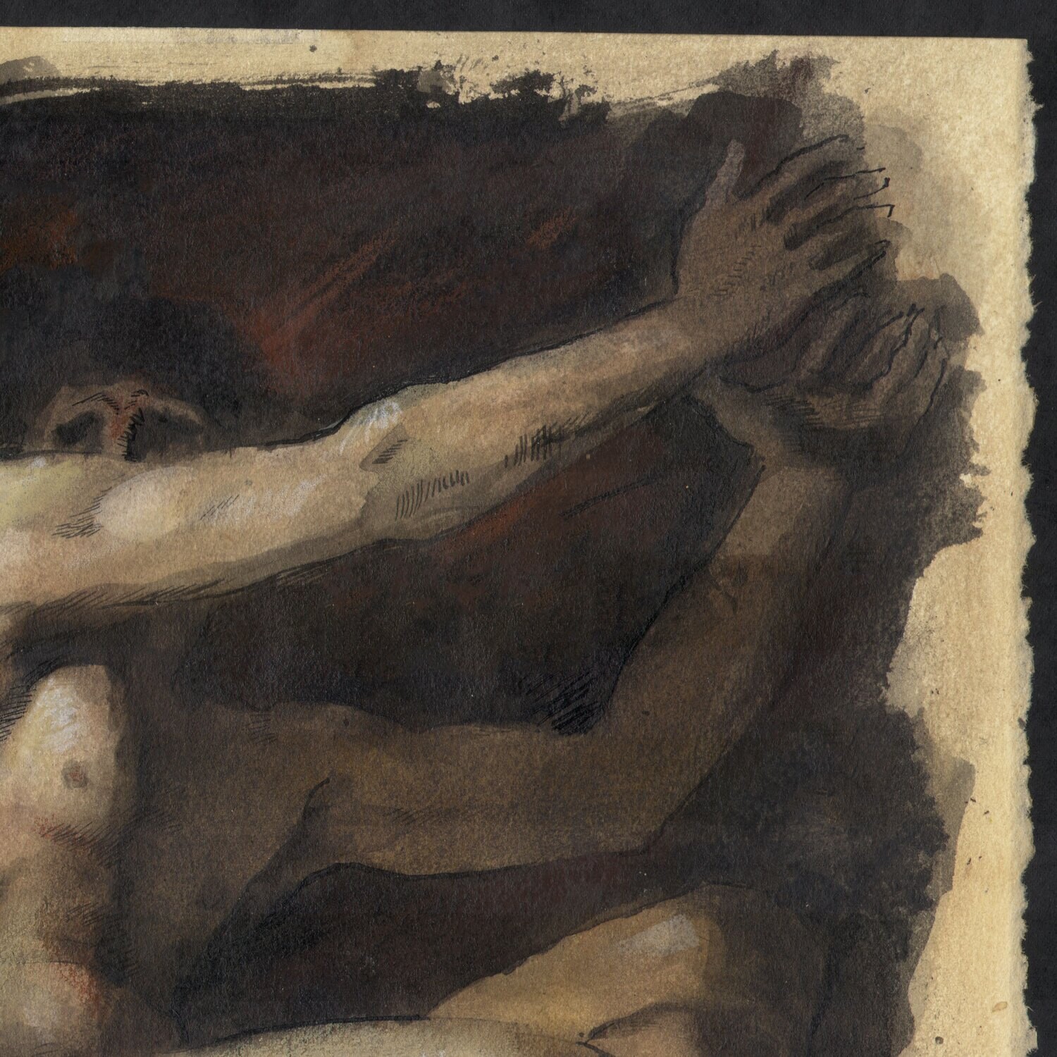 Untitled Original Mixed-Media Work on Paper