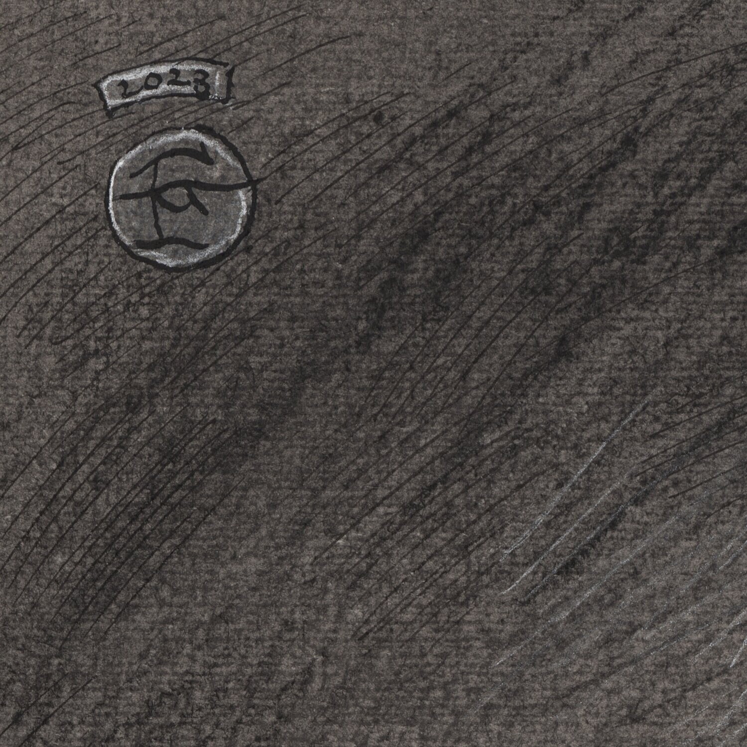 "The Folding In" Original Grisaille Work on Paper | Free Shipping Worldwide