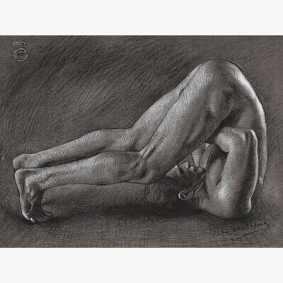 &quot;The Folding In&quot; Original Grisaille Work on Paper | Free Shipping Worldwide