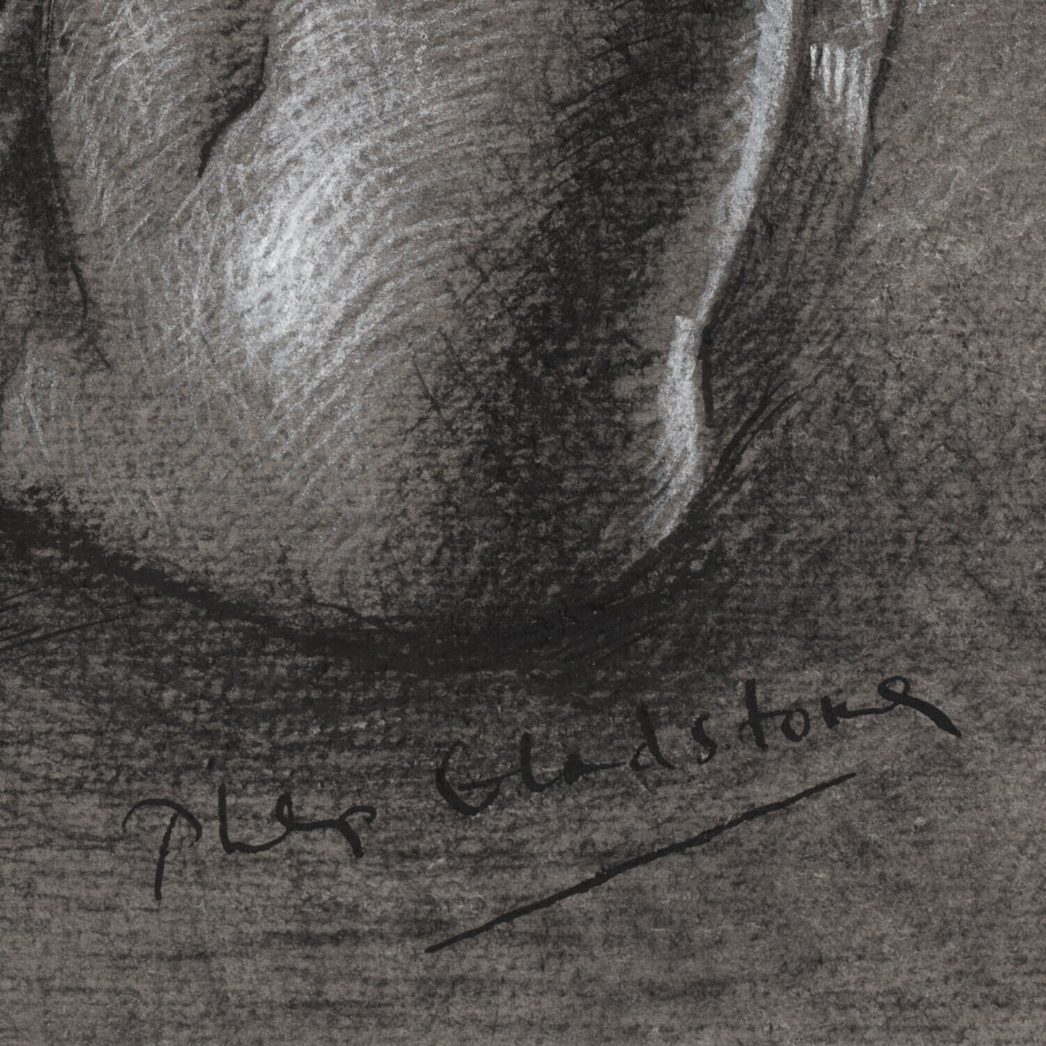 "The Folding In" Original Grisaille Work on Paper | Free Shipping Worldwide