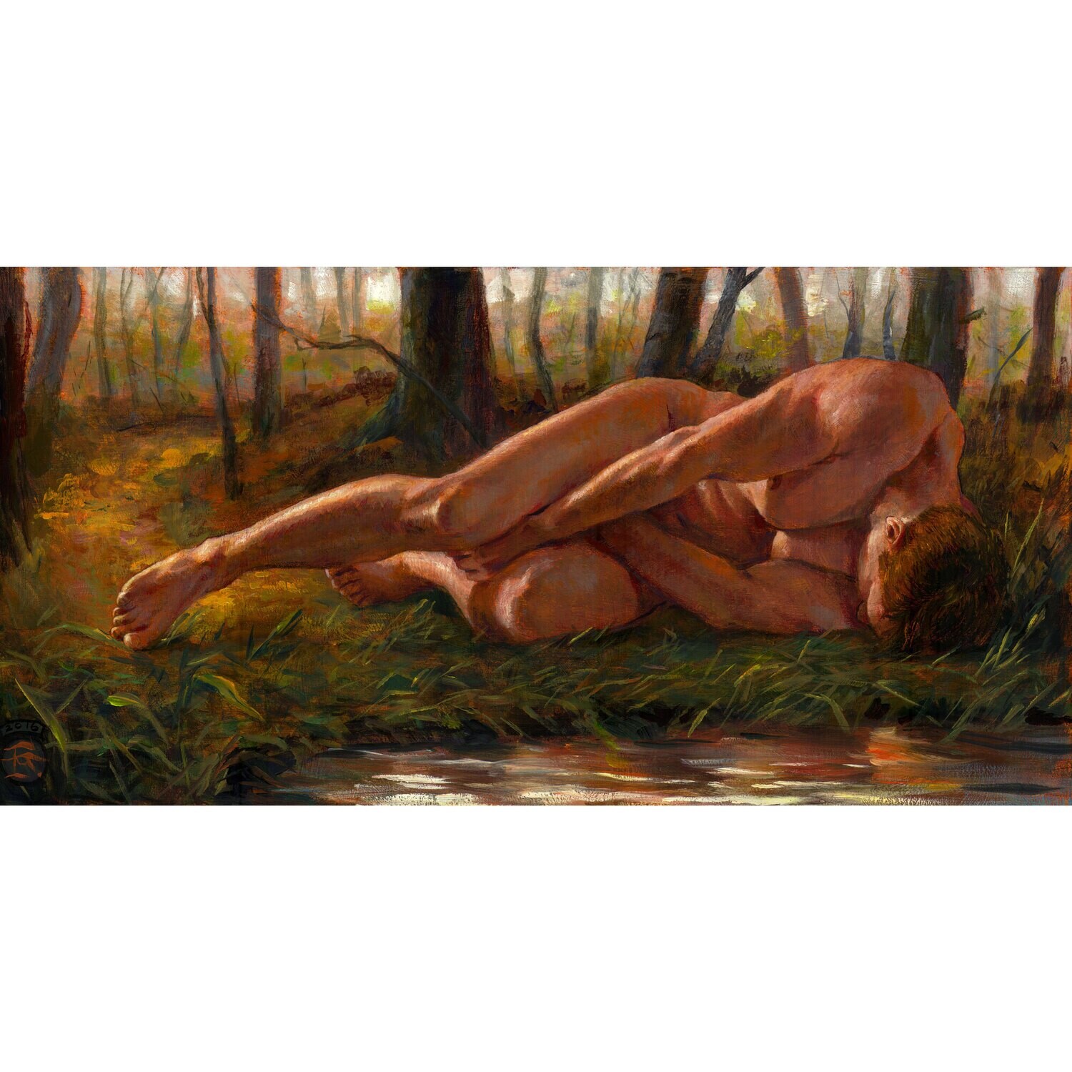 "The Destination" Original Framed Painting on Panel | Free Shipping Worldwide