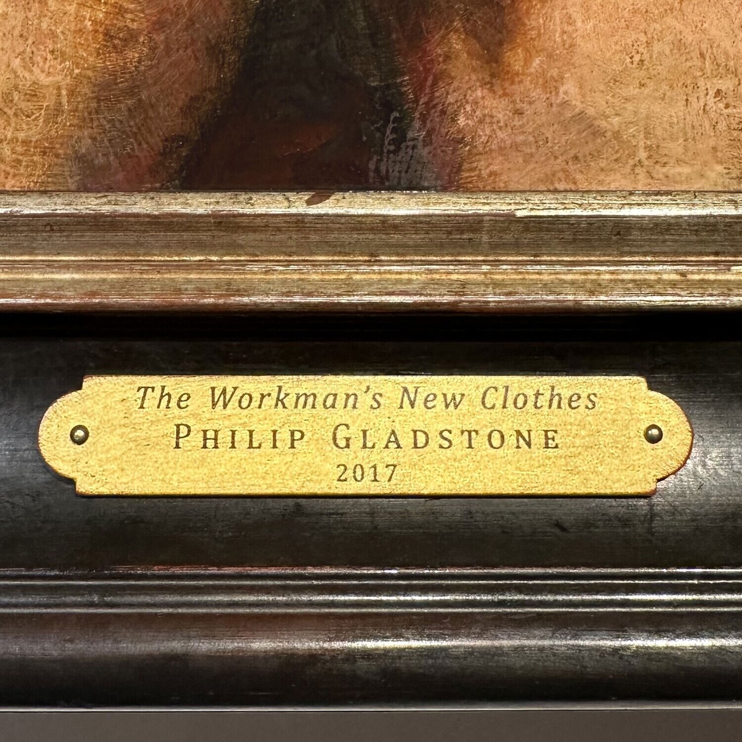 "The Workman's New Clothes" Original Framed Painting on Panel | Free Shipping Worldwide