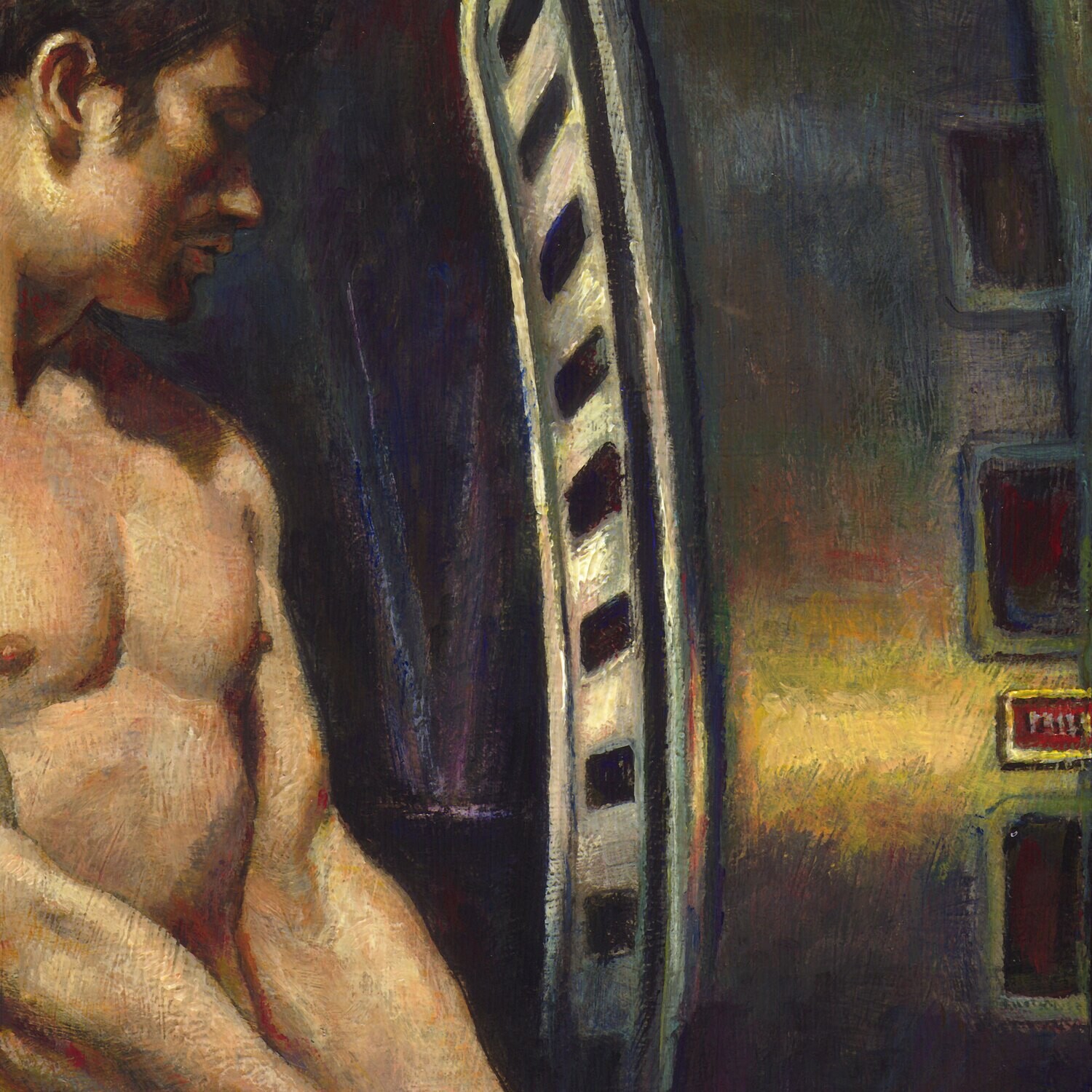 "The Workman's New Clothes" Original Framed Painting on Panel | Free Shipping Worldwide