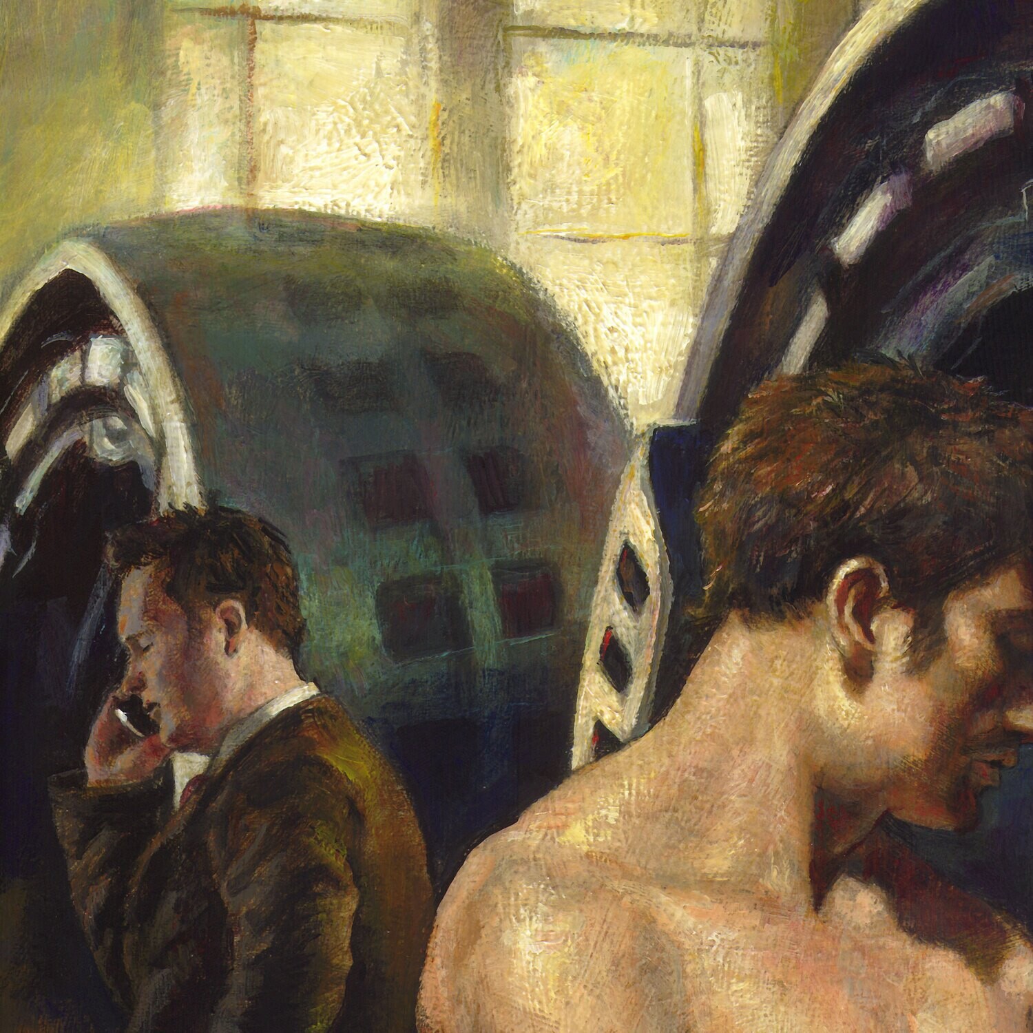 "The Workman's New Clothes" Original Framed Painting on Panel | Free Shipping Worldwide