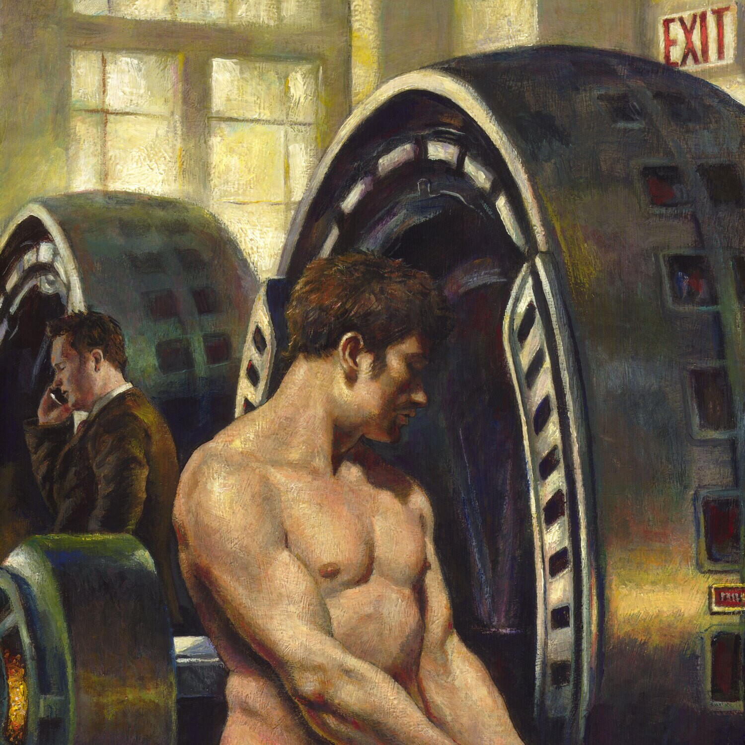 "The Workman's New Clothes" Original Framed Painting on Panel | Free Shipping Worldwide