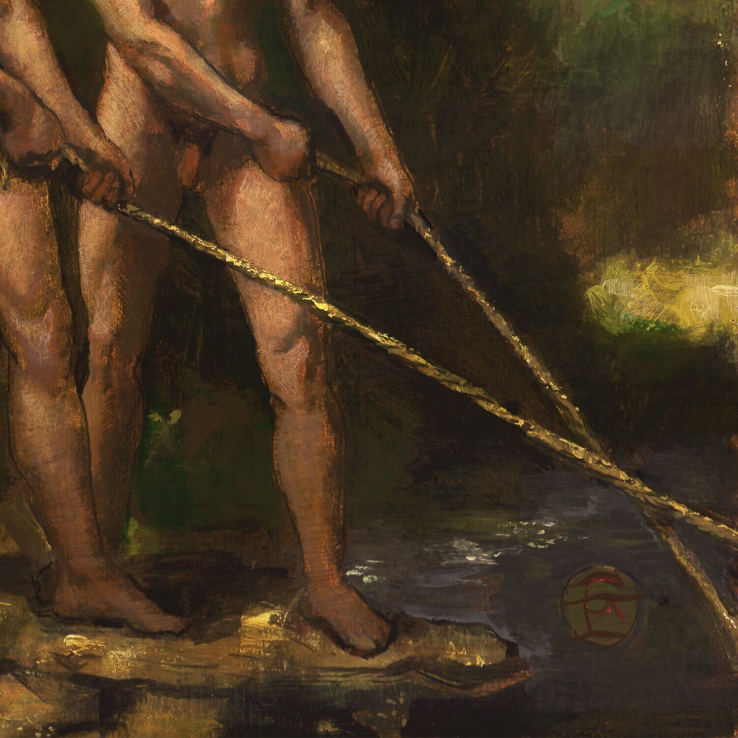 "Rope" Original Framed Painting on Panel | Free Shipping Worldwide