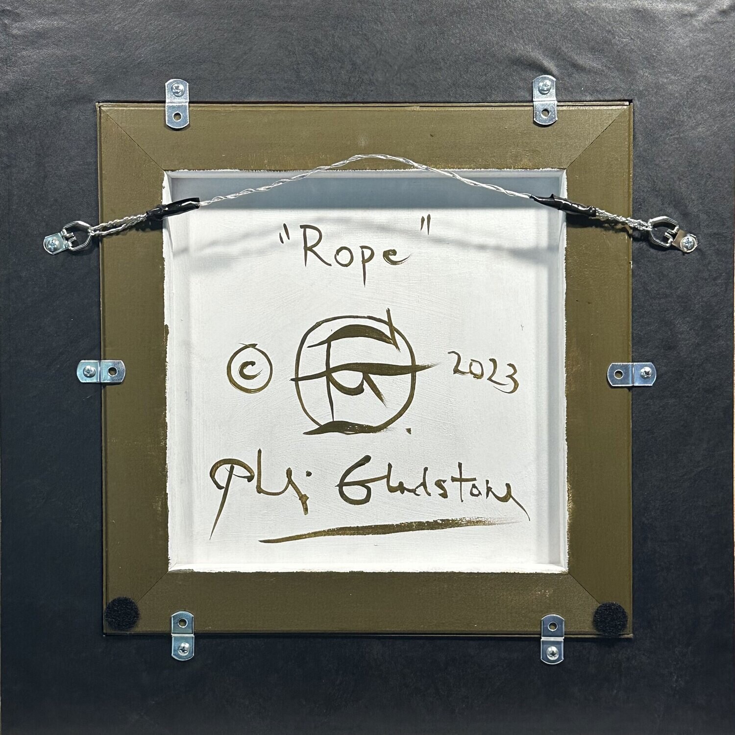 "Rope" Original Framed Painting on Panel | Free Shipping Worldwide
