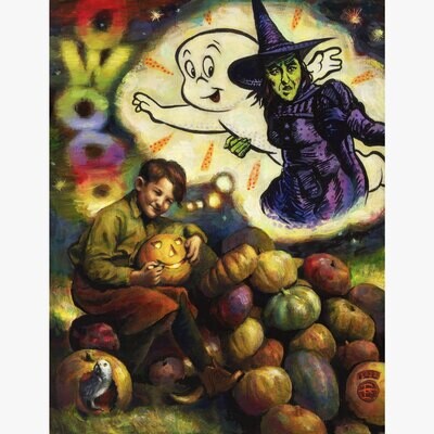 &quot;OWOOO!&quot; Original Painting on Panel | Free Shipping Worldwide