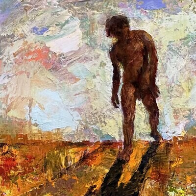 "The Path to Anywhere, Fast" Original Painting on Panel | Free Shipping Worldwide