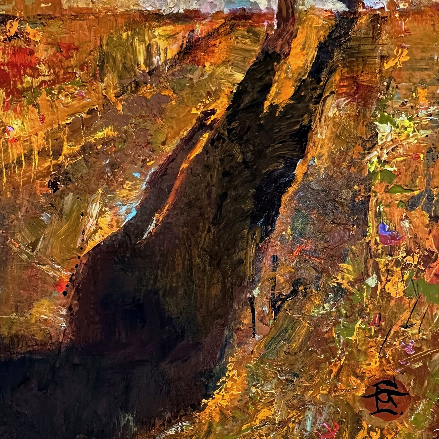 "The Path to Anywhere, Fast" Original Painting on Panel | Free Shipping Worldwide