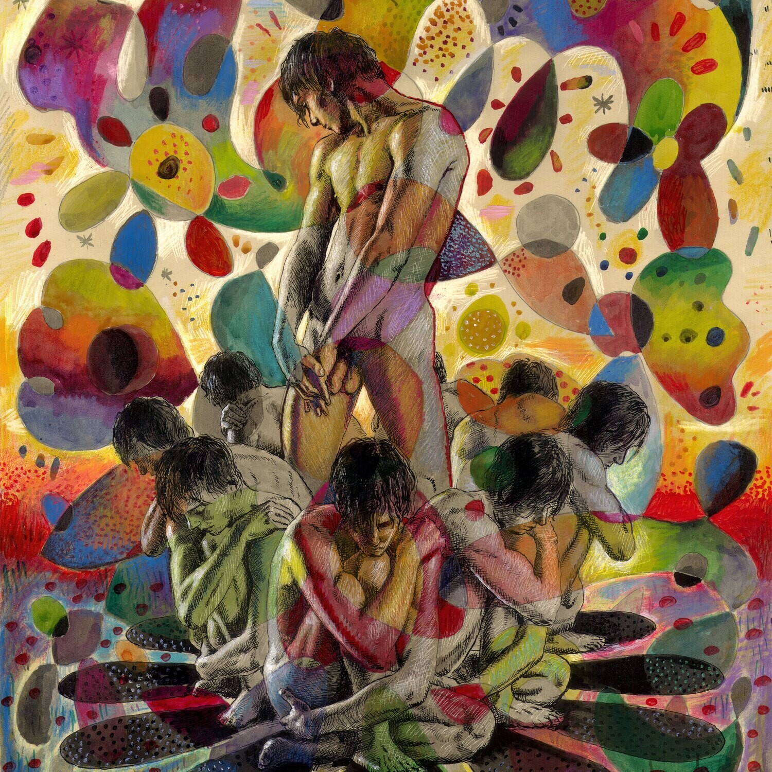 "The Rising" Original Mixed-Media Work on Paper | Free Shipping Worldwide