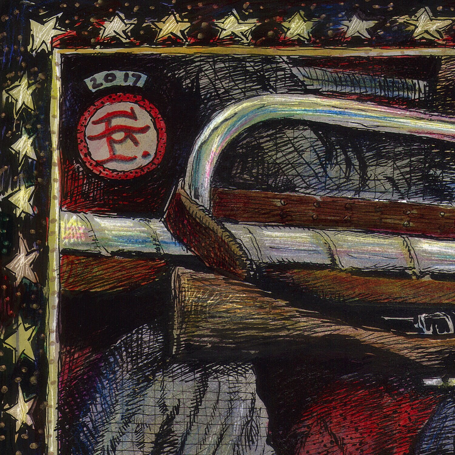 "Linkages" Original Mixed-Media Work on Paper | Free Shipping Worldwide