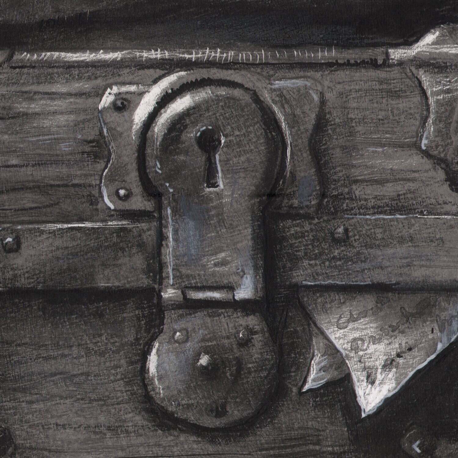 "Secrets" Original Grisaille Work on Paper | Free Shipping Worldwide