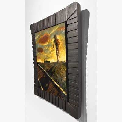 "The Way of the Runaway" Original Painting with Unique Artist's Frame | Free Shipping Worldwide