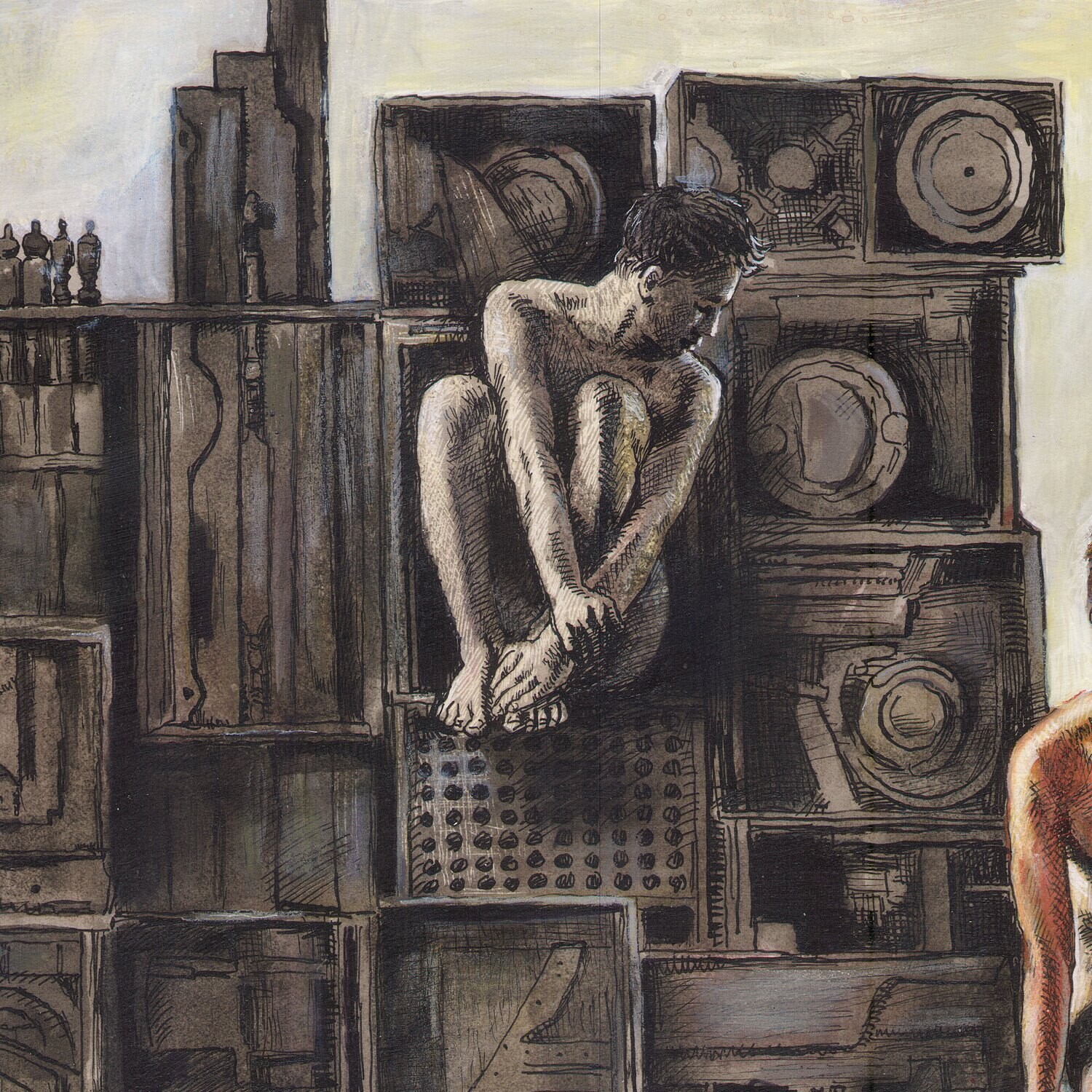 "The Emergence (for Louise Nevelson)" Original Mixed-Media Work on Paper | Free Shipping Worldwide